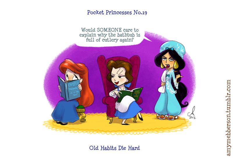 Illustration for article titled Disney princesses don't always get along in these adorable comics